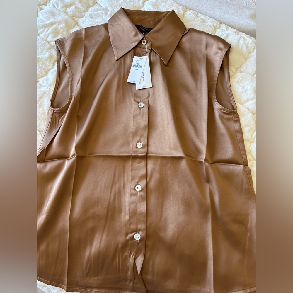 Banana Republic Sleeveless Camel Top XXS